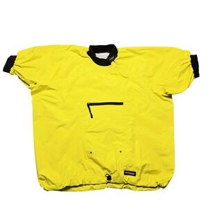Stohlquist Paddling Jacket Mens XL Yellow Short Sleeve Splash Top‎ Kayak Canoe